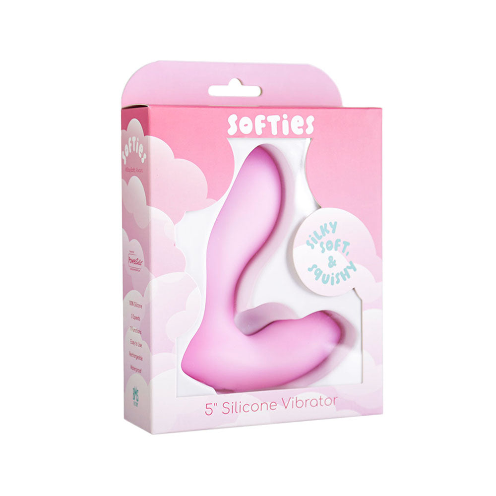 Softies Silicone Vibrator 5 " Pink