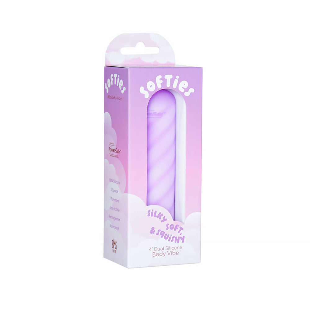 Softies Dual Layer Bullet 4 " Purple
